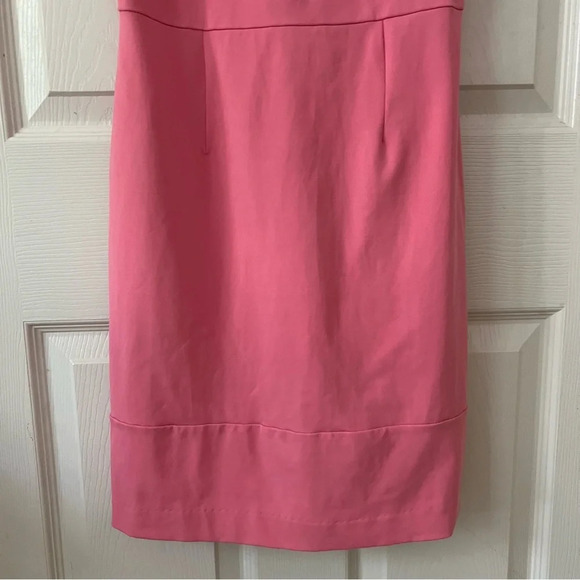 Cynthia Rowley Womens Mini Dress Pink Small Sculpted  Sheath V-Neck‎ Sleeveless - Picture 5 of 17
